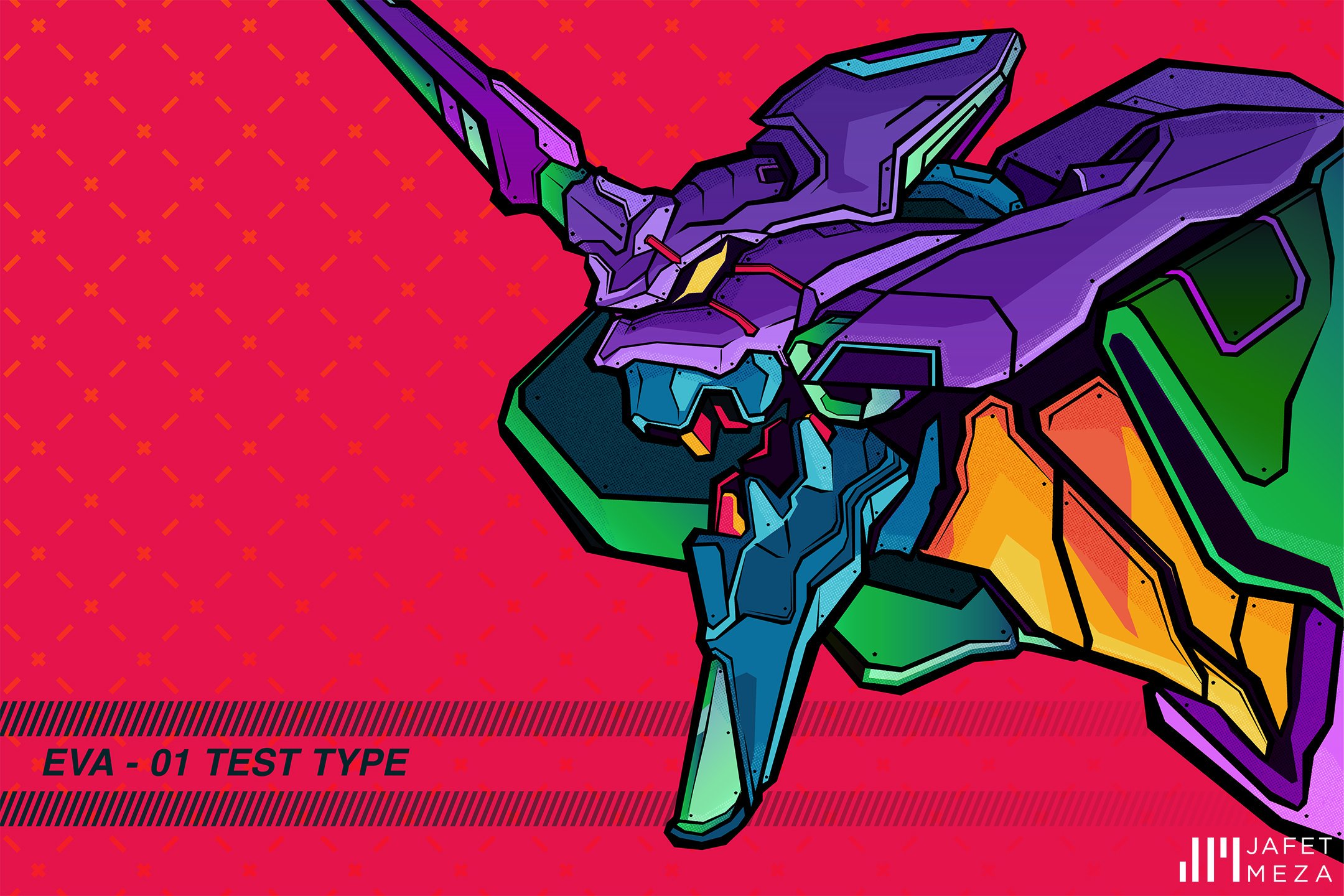 EVA-01 — Neon Genesis Evangelion, armadura púrpura original